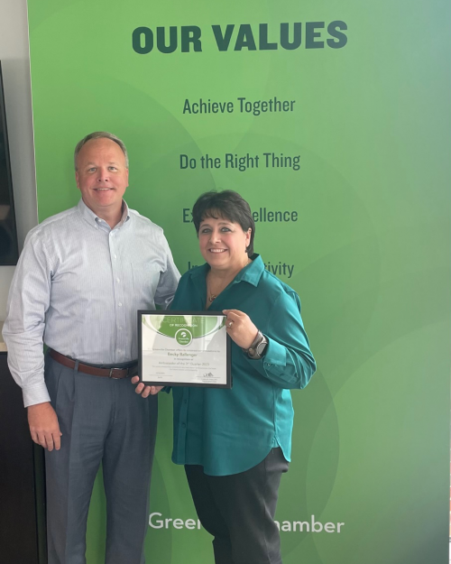 Becky Ballenger Named Ambassador of the Quarter