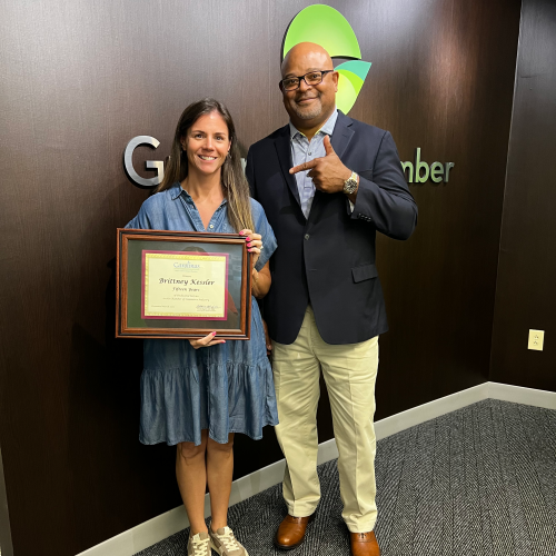 Brittney Kessler Recognized for 15 Years of Chamber of Commerce Service