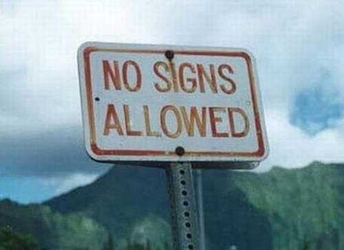 Keeping an eye on the sign regulators