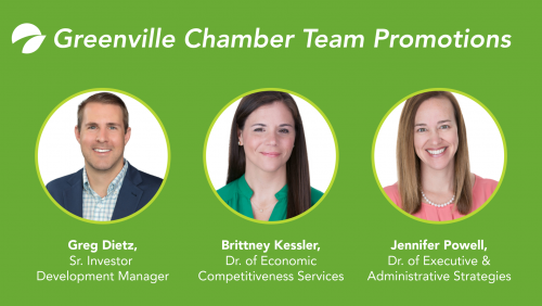 Greenville Chamber Announces Team Promotions