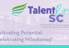 TalentRise SC graphic reading "Activating Potential, Celebrating Milestones!"
